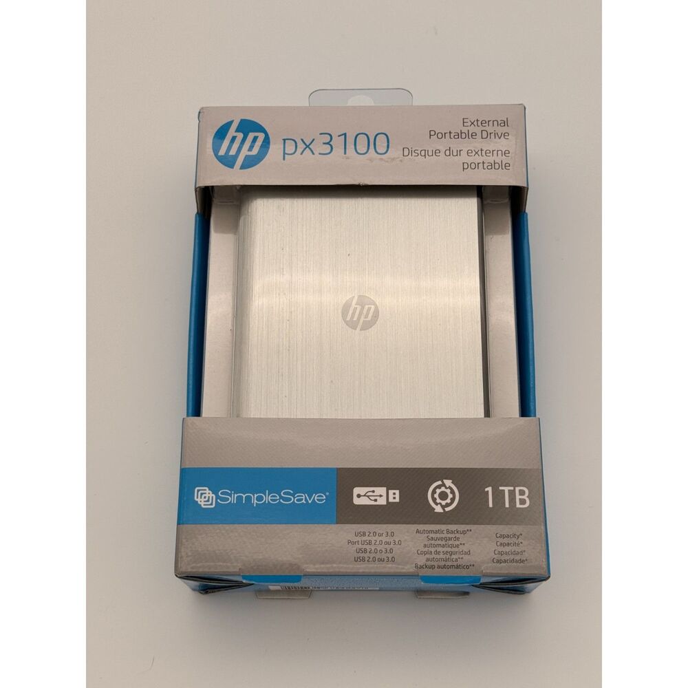 HP SimpleSave px3100 1TB External Hard Drive NEW